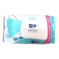 Салфетки влажные Aura 220шт