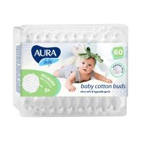 Ватные палочки Aura 60шт детские