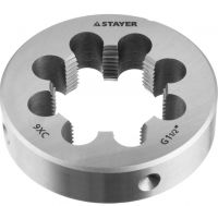Плашка трубная G 1/2", сталь 9ХС, круглая ручная