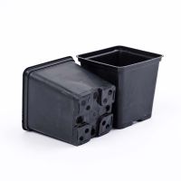 Горшок 0,2л (7*7*7см) квадрат пластик