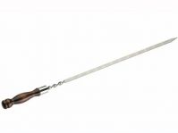 Шампур нерж с узором и деревянной ручкой «КОЛЬЦО» 680(450)*18*2,5