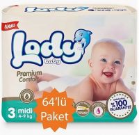 Памперс LODY (Турция) Midi 64шт