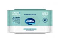 Полотенца влажные Аура 60шт