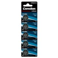 Батарейка Camelion CR2016 BL5, 5 шт
