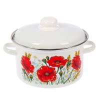 Кастрюля эмалированная 3 л, рисунок в ассортименте М1612/4 (Фото 1)