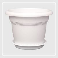 Горшок для цветов Интехпром, цвет: белый, 2 л