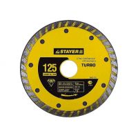 Круг отрезной алмазный 125 х 22,2 мм Turbo Stayer 3662-125_z01