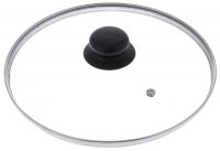 Стеклянная крышка с пластиковой ручкой, диаметр 22 см, 4622